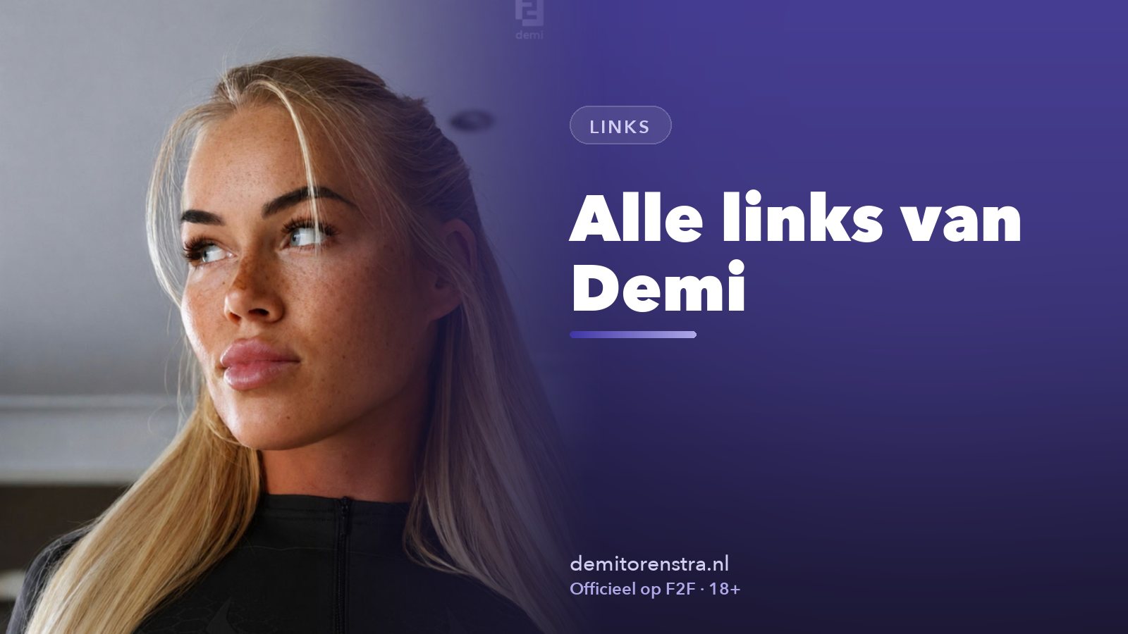 Alle links van Demi Torenstra: Instagram, Demiix en meer